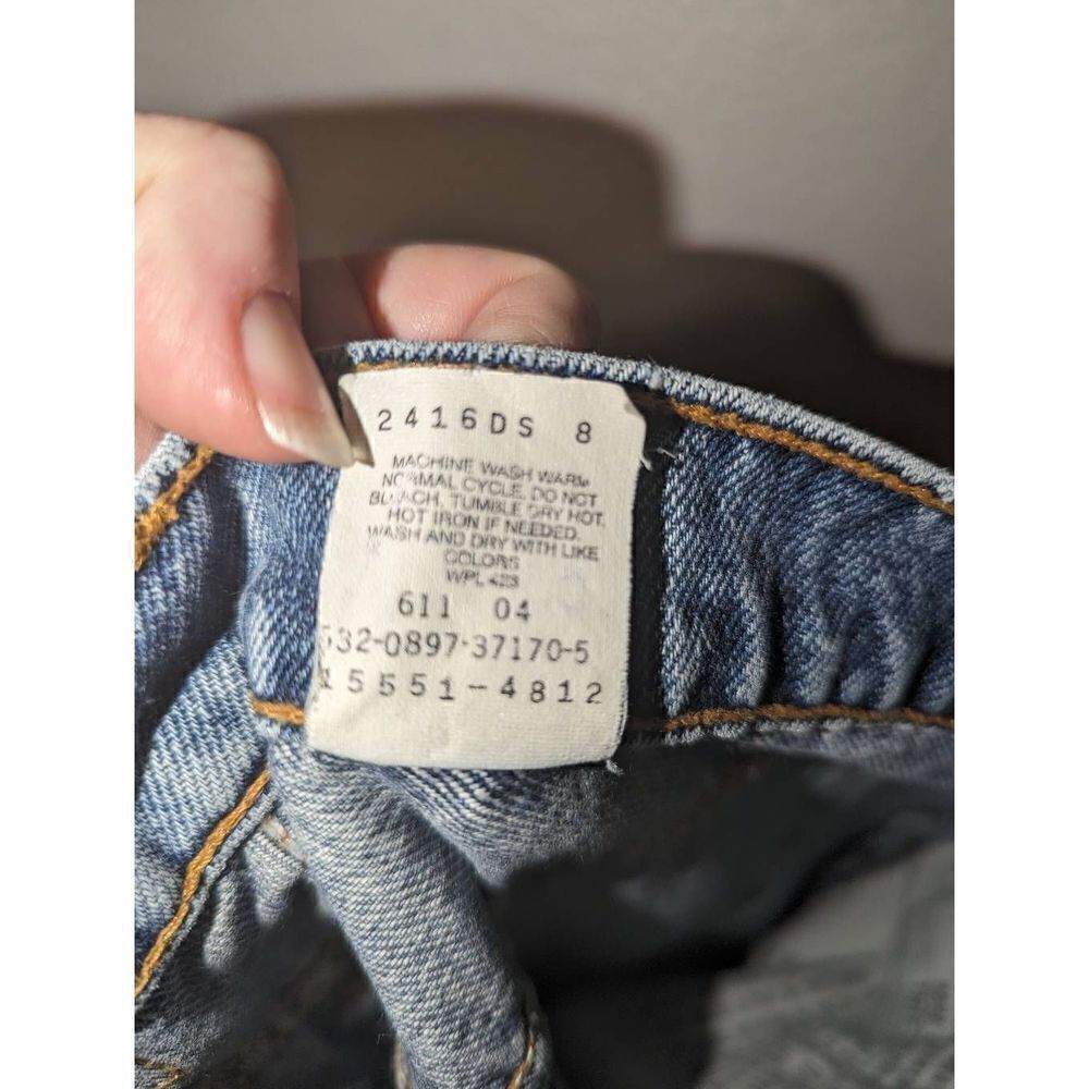 Women's Vintage Levi's 550 Made in the USA Relaxed Fit, Tapered Leg Size 12 - Picture 4 of 16